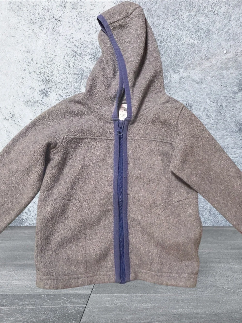 Carter's Hooded Zip Jacket in Gray and Navy